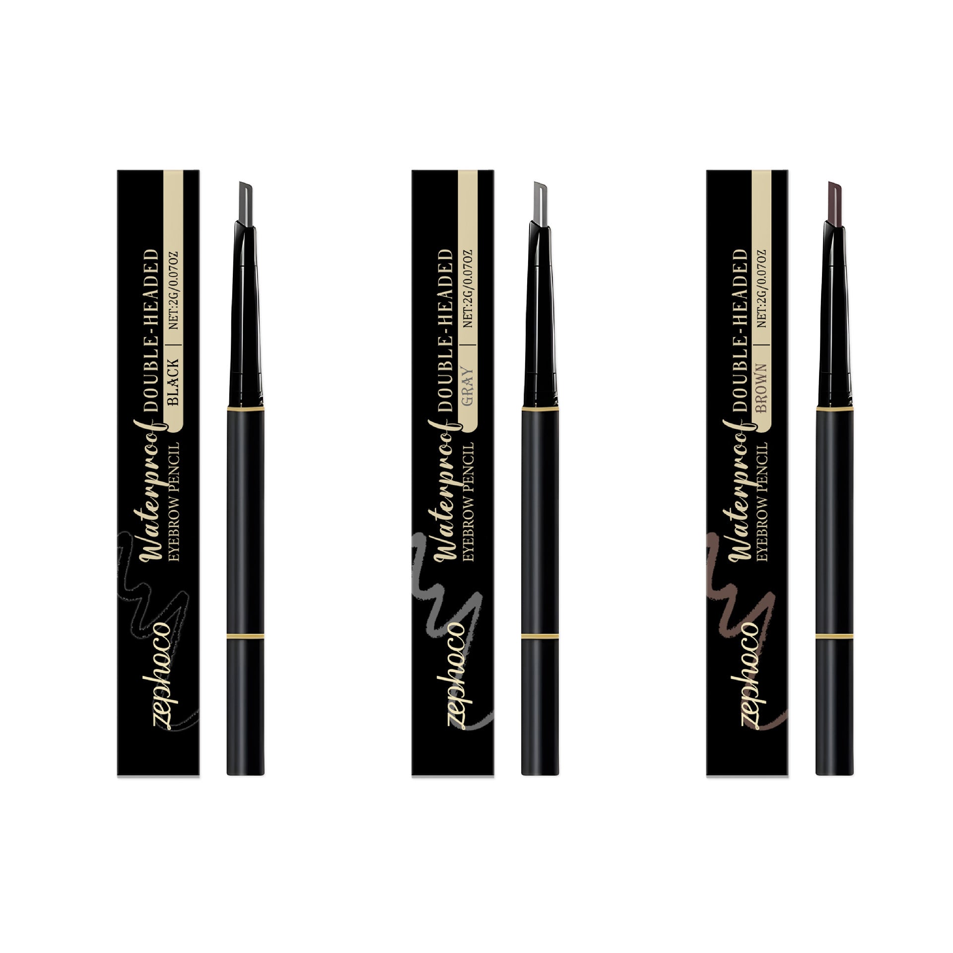 Double-ended Long-lasting Color-enhancing Eyebrow Pencil