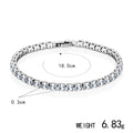 Lightweight Luxury Fully Diamond-encrusted Copper Bracelet